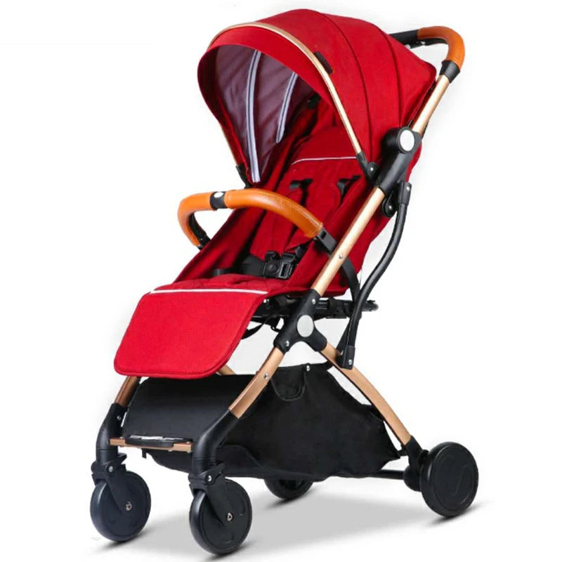 JMT-072394 Compact Lightweight Folding Stroller for Travel - Easy to Use Baby Pushchair Pram with Toddler Safety Features
