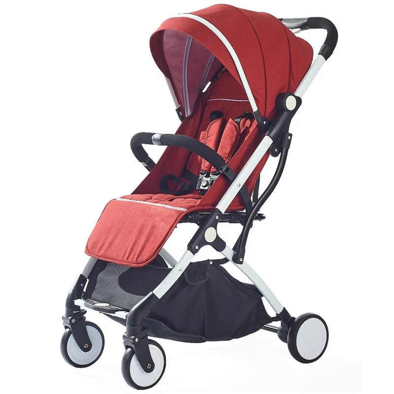 JMT-072394 Compact Lightweight Folding Stroller for Travel - Easy to Use Baby Pushchair Pram with Toddler Safety Features