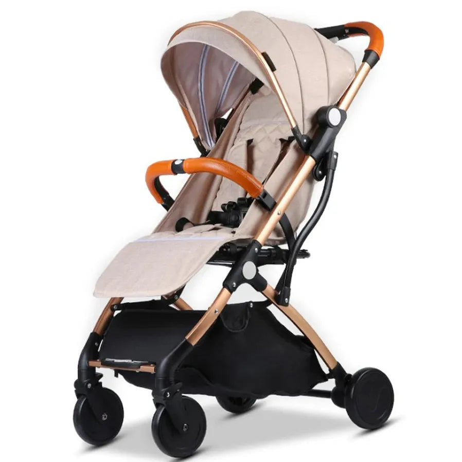 JMT-072394 Compact Lightweight Folding Stroller for Travel - Easy to Use Baby Pushchair Pram with Toddler Safety Features