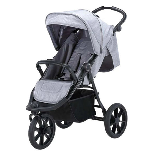JMT-072522 All-Terrain 3-Wheel Baby Stroller with Easy One-Hand Fold and In-Seat Suspension