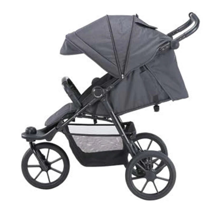 JMT-072522 All-Terrain 3-Wheel Baby Stroller with Easy One-Hand Fold and In-Seat Suspension