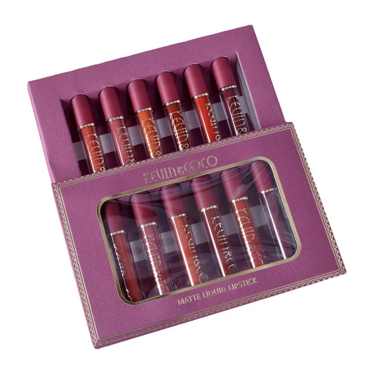 JMT-072650 6-Color Lip Glaze Set with Multivitamins for Bright Glossy Lips