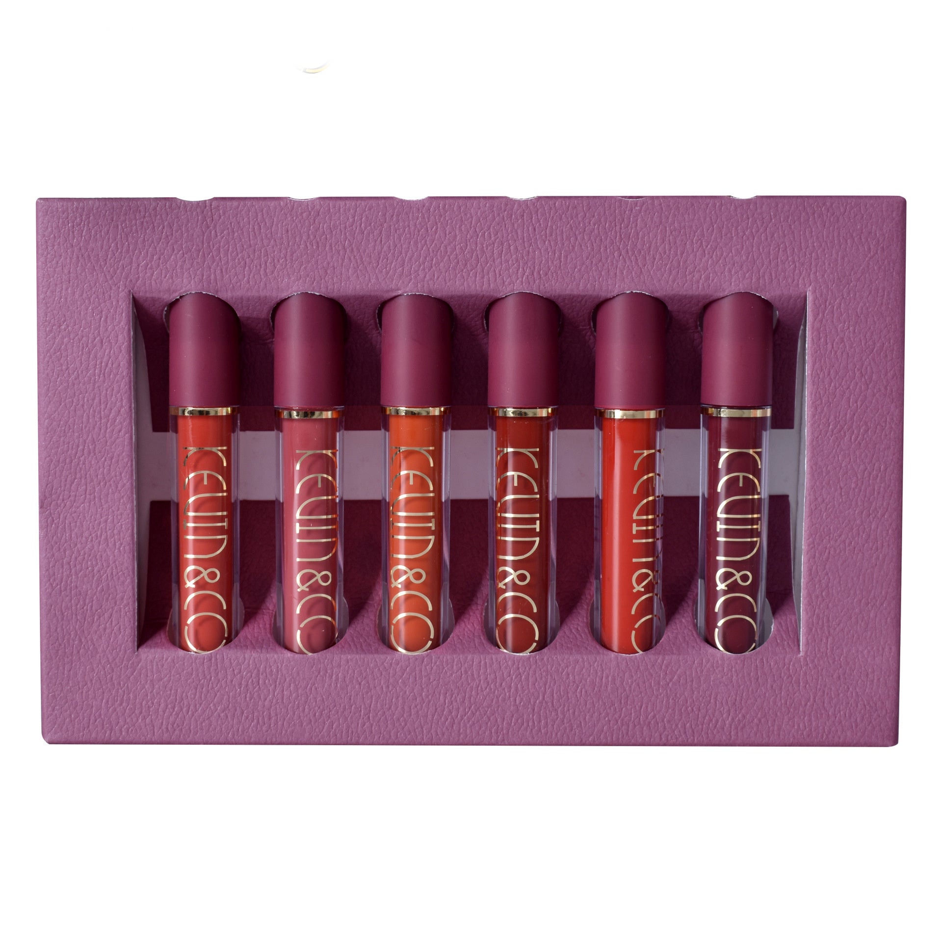 JMT-072650 6-Color Lip Glaze Set with Multivitamins for Bright Glossy Lips