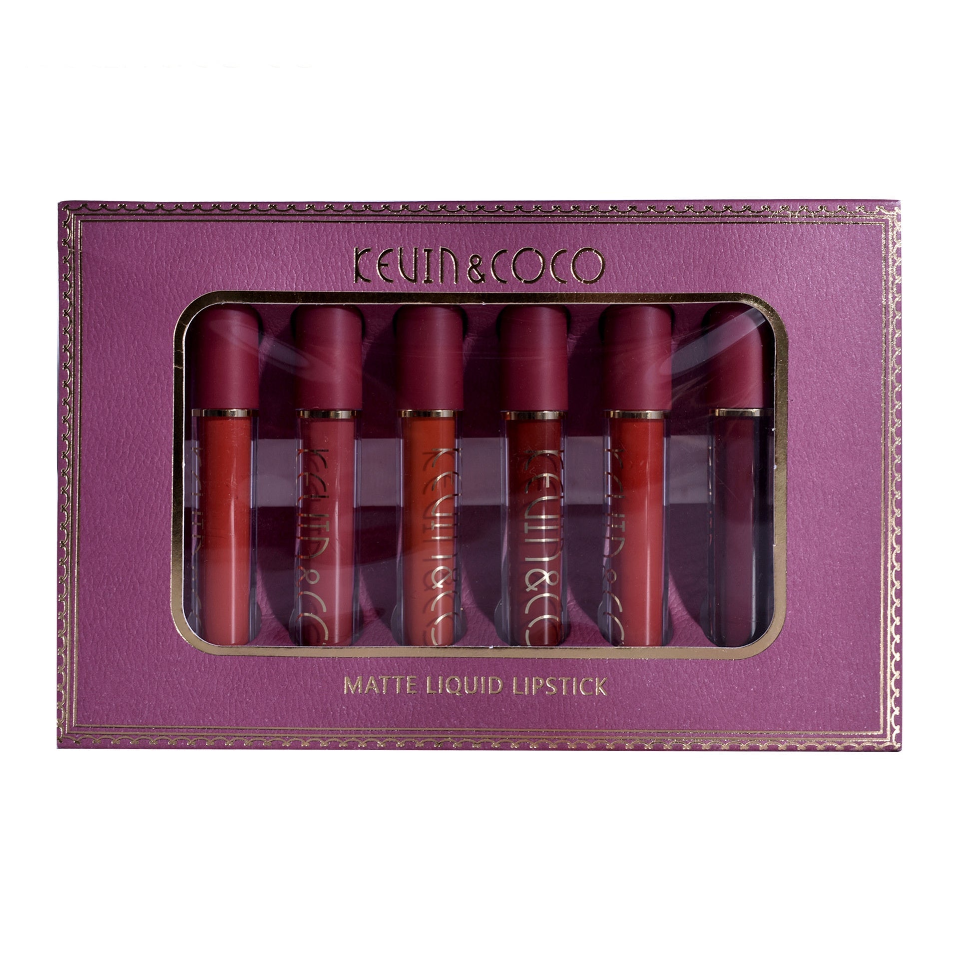 JMT-072650 6-Color Lip Glaze Set with Multivitamins for Bright Glossy Lips
