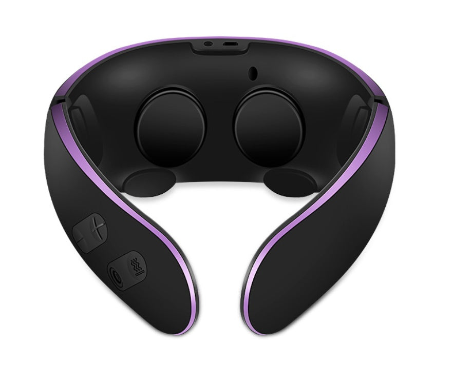 JMT-072778 Voice-Activated Neck Massager with USB Charging and Electrode Sheets