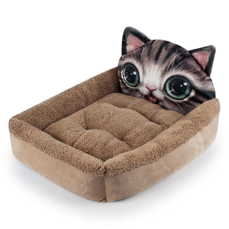 JMT-072842 Plush Pet Kennel Mat for Cats and Dogs - Multiple Styles and Sizes Available