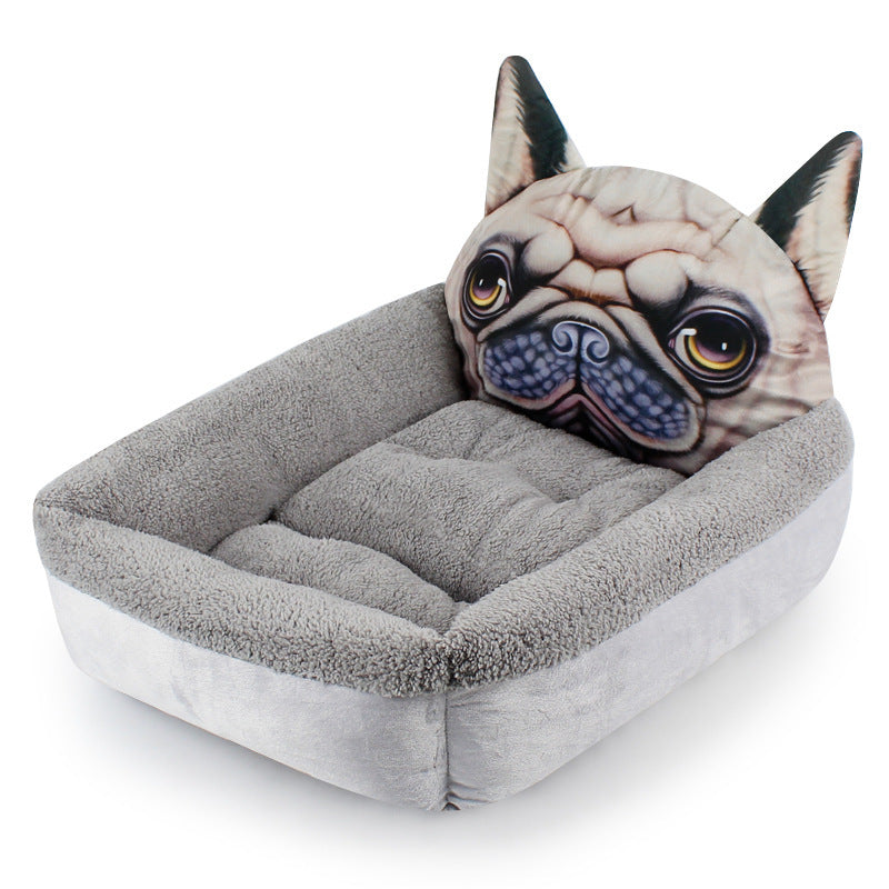 JMT-072842 Plush Pet Kennel Mat for Cats and Dogs - Multiple Styles and Sizes Available