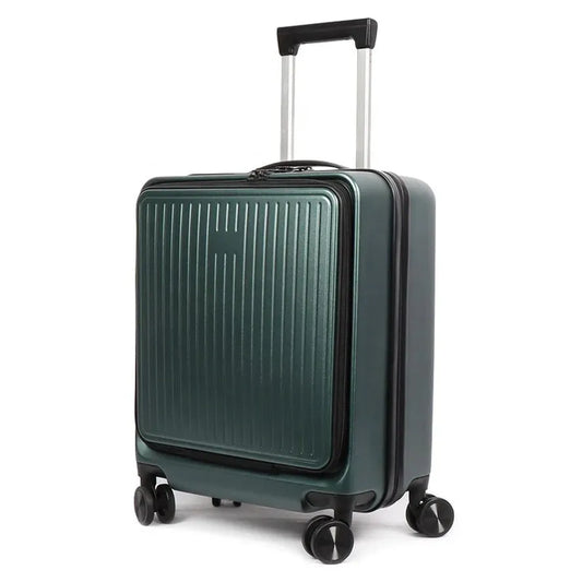 JMT-073098 Smart Carry-On Luggage with Front Laptop Pocket and High-Quality Trolley System