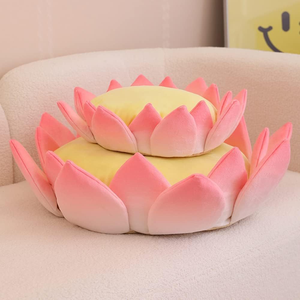 JMT-073354 Three-Dimensional Lotus Shape Cat Sofa Bed - Soft and Comfortable Indoor Pet Cushion, Detachable and Non-Slip Design