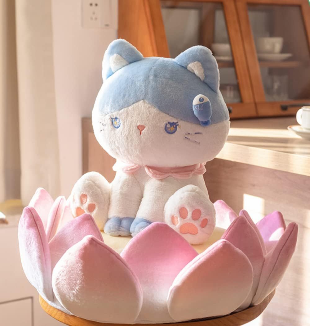 JMT-073354 Three-Dimensional Lotus Shape Cat Sofa Bed - Soft and Comfortable Indoor Pet Cushion, Detachable and Non-Slip Design