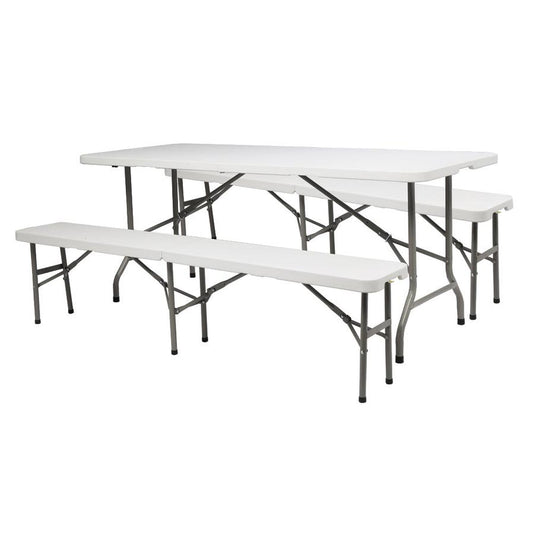 JMT-073418 6FT Foldable Outdoor Patio Bench with Durable Construction