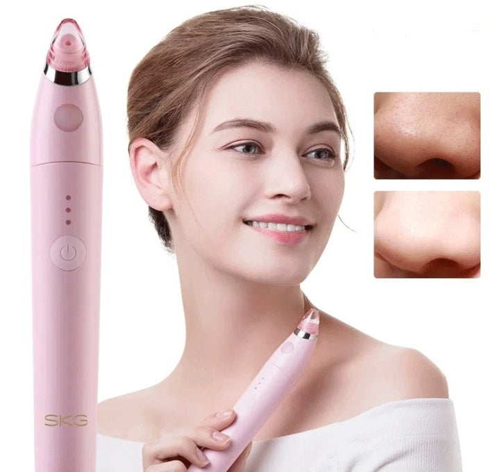 JMT-073674 Ultrasonic Blackhead Remover with Pore Cleaning Function - Available in Black and Pink