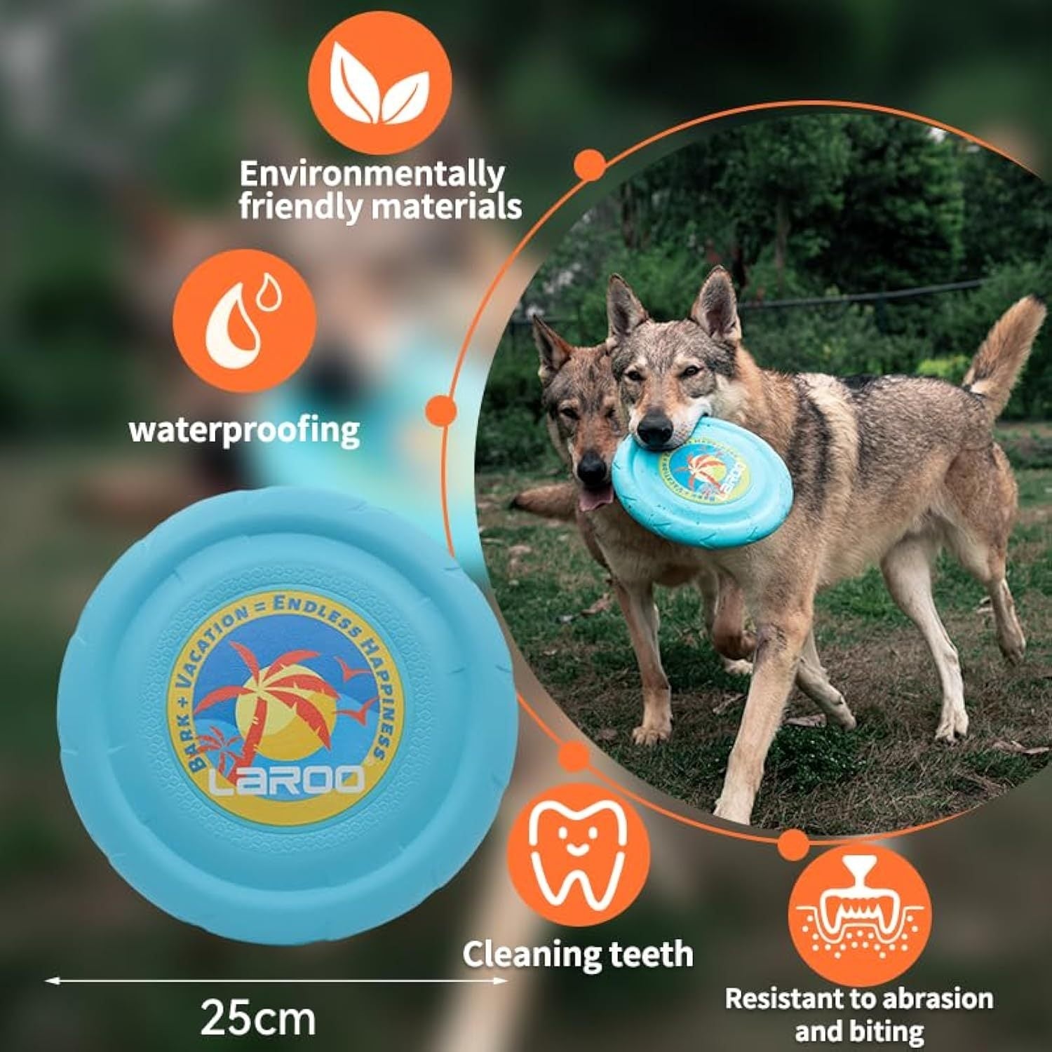 JMT-074506 Durable Interactive Flying Disc for Medium to Large Dogs - Ideal for Outdoor Fun and Summer Activities