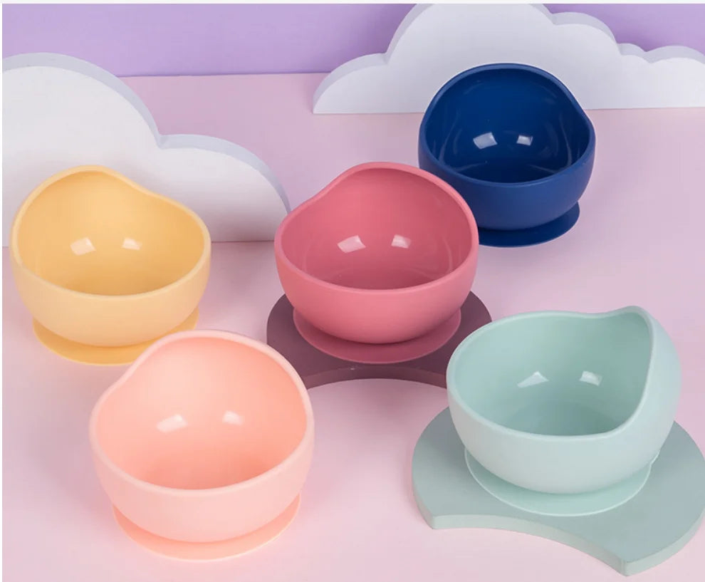 JMT-074634 BPA Free Baby Food Bowl with Suction for Self-Feeding Toddlers