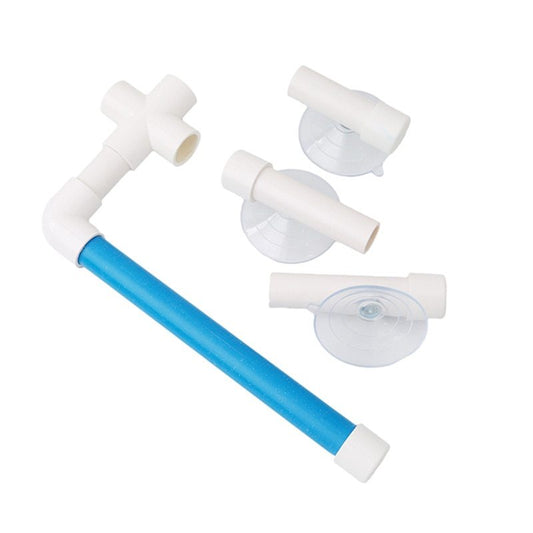 JMT-074762 Bird Shower Rod Stand for Medium to Large Birds - Foldable Design with Suction Cups for Easy Shower Use