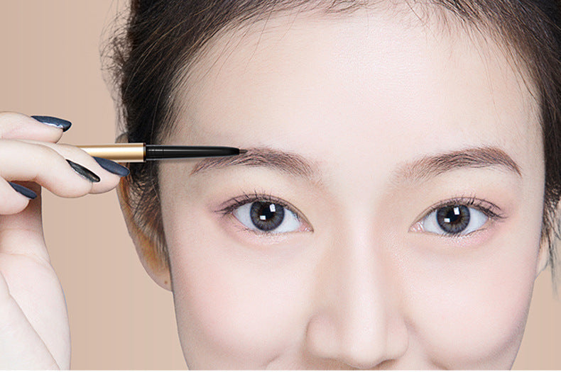JMT-074954 Slim Waterproof Eyebrow Pencil with Spiral Brush - Long-Lasting Natural Finish in Various Shades