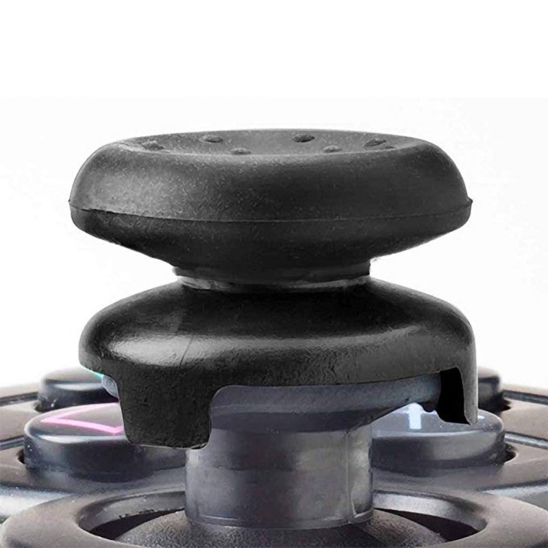 JMT-075146 PS4 Thumb Grip Extender - Durable ABS Controller Accessories in Black, Red, and Purple