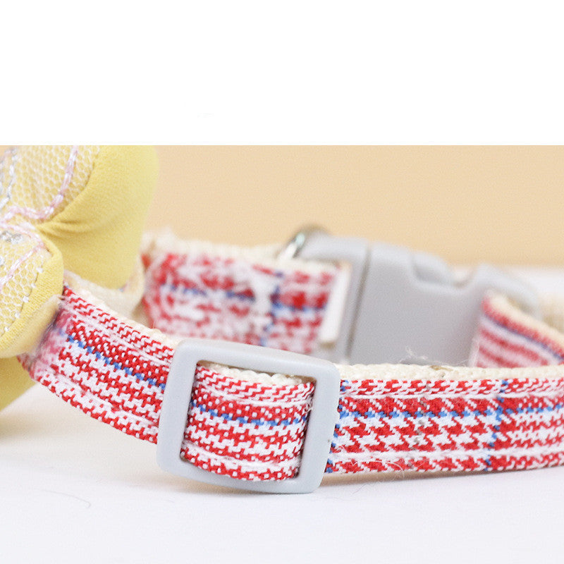 JMT-075338 Small Monochrome Fish-Shaped Cat Collar - Casual Polyester Design