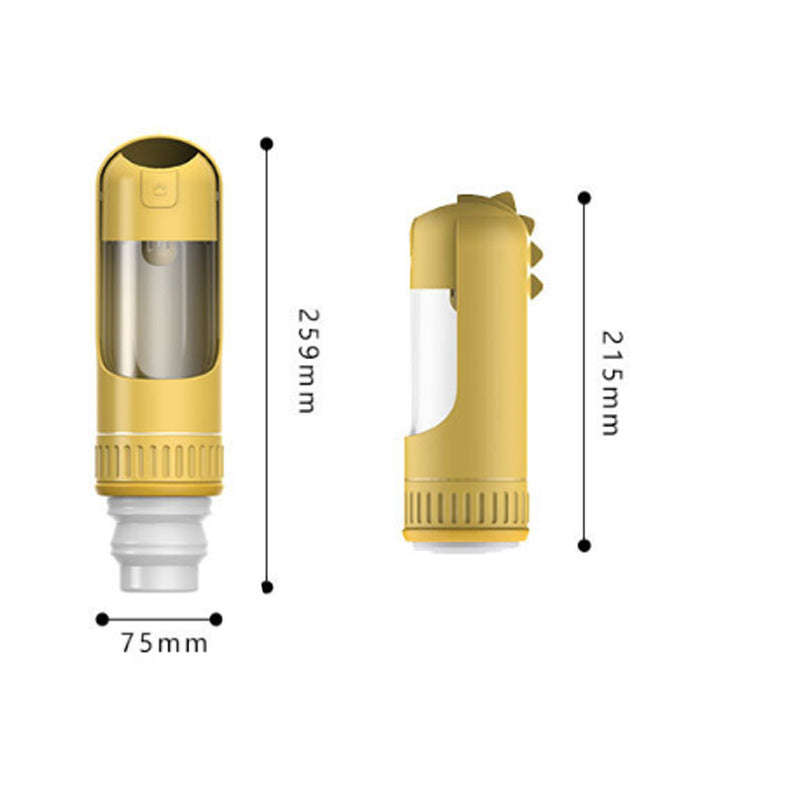 JMT-075658 Portable Leak-Proof Dog Water Bottle with Integrated Bowl for Travel and Hiking