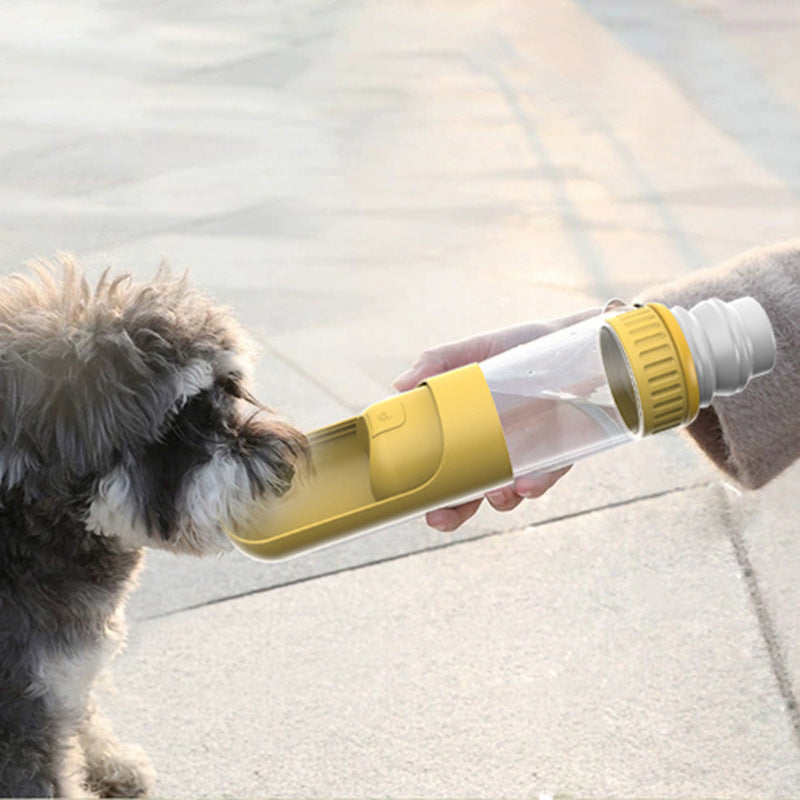 JMT-075658 Portable Leak-Proof Dog Water Bottle with Integrated Bowl for Travel and Hiking