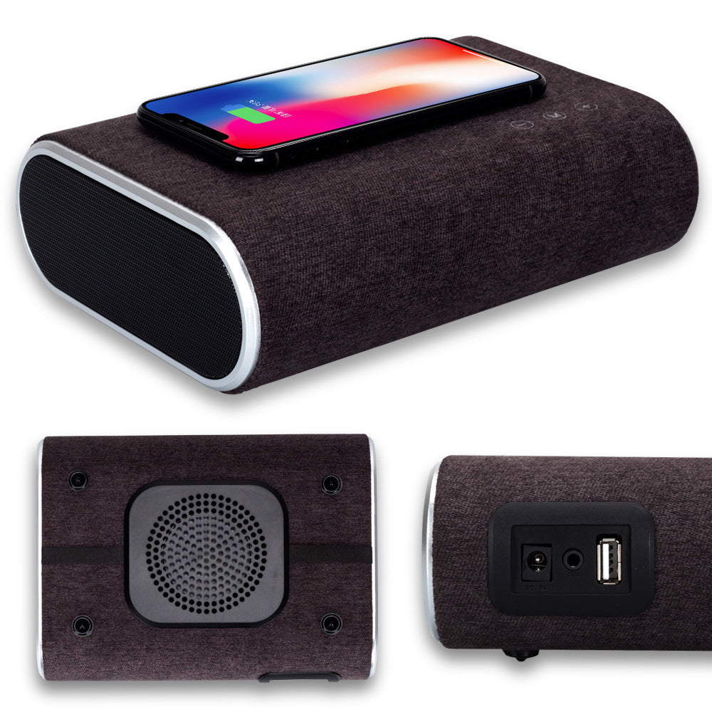 JMT-075850 Wireless Charging Bluetooth Speaker with Dual Stereo Sound and Over-voltage Protection