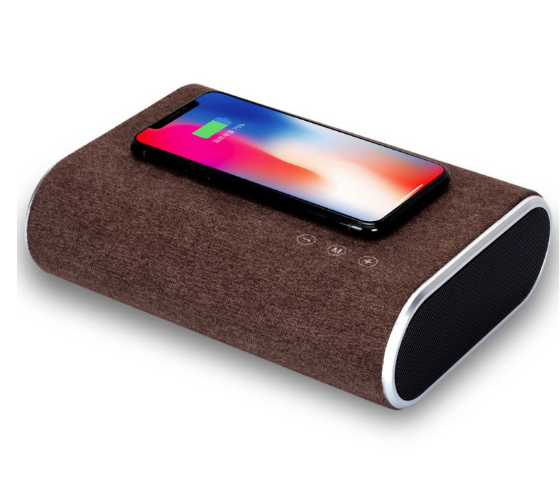 JMT-075850 Wireless Charging Bluetooth Speaker with Dual Stereo Sound and Over-voltage Protection