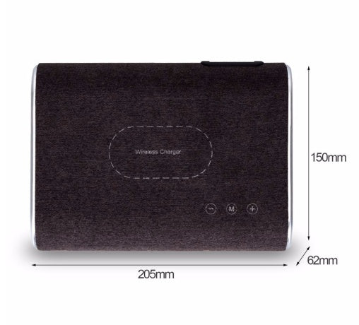 JMT-075850 Wireless Charging Bluetooth Speaker with Dual Stereo Sound and Over-voltage Protection
