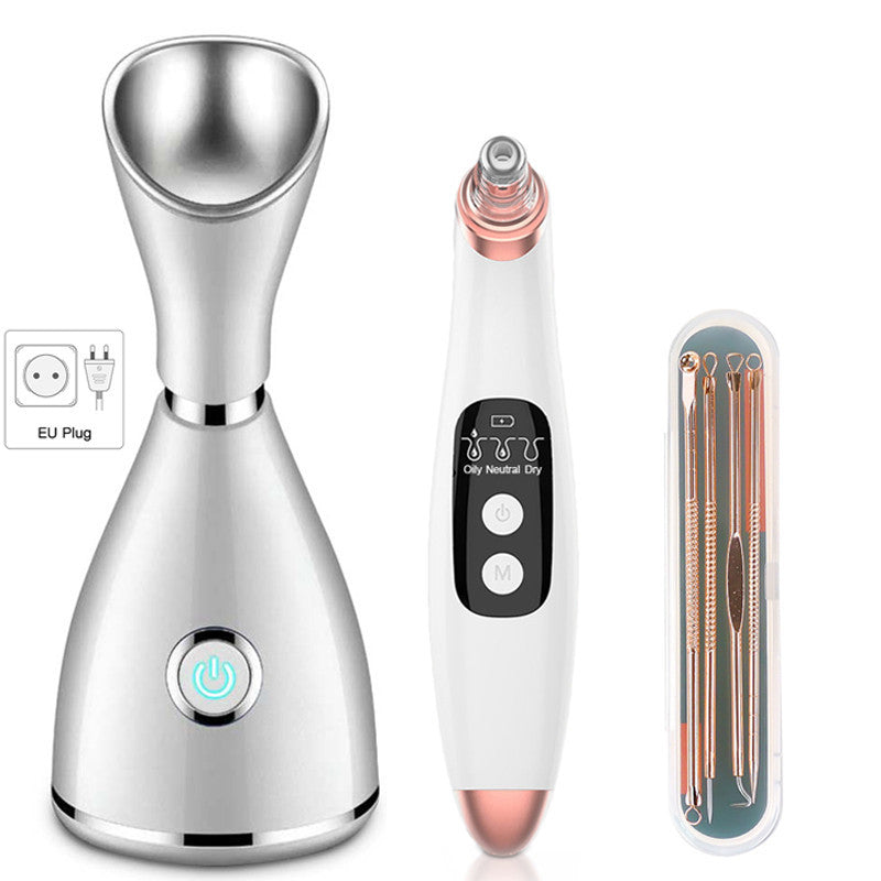 JMT-075978 Pearl White Facial Steamer for Deep Cleansing and Humidification