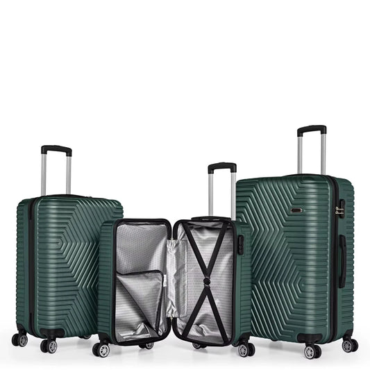 JMT-076874 3-Piece Travel Luggage Set - 28-Inch Checked Suitcase and Cabin Bag for Convenient Travel