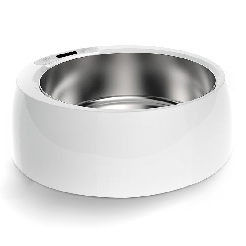JMT-077002 Round Stainless Steel Smart Heating Bowl for Dogs and Cats, Detachable Design