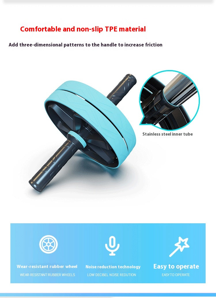 JMT-077066 Double Wheel Abdominal Trainer for Core Strength and Stability