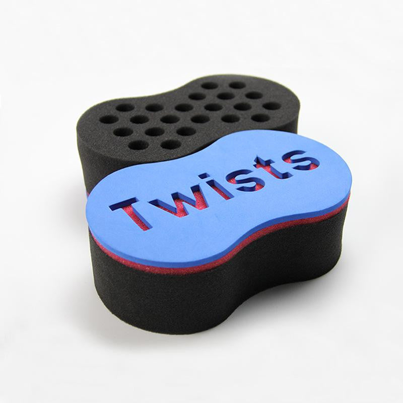 JMT-077130 Curly Hair Twist Sponge - 14.5 x 9.5 x 5.5 cm, Made of Soft Sponge Material