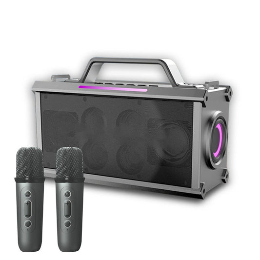 JMT-077322 Portable Wireless Bluetooth Speaker with Microphone for Karaoke and Outdoor Use, High-Fidelity Stereo Sound System