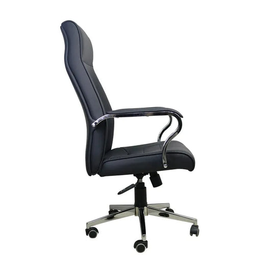 JMT-077898 Adjustable Ergonomic Leather Office Chair with Swivel Function for Comfortable Use in Professional Settings