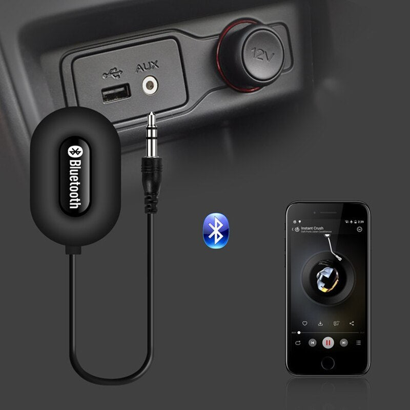 JMT-077962 Bluetooth Audio Receiver Adapter for Car and Home Speakers, Model BOLS-B5, 3.0 Bluetooth, 3.5mm Interface, Wireless Connectivity Up to 10m