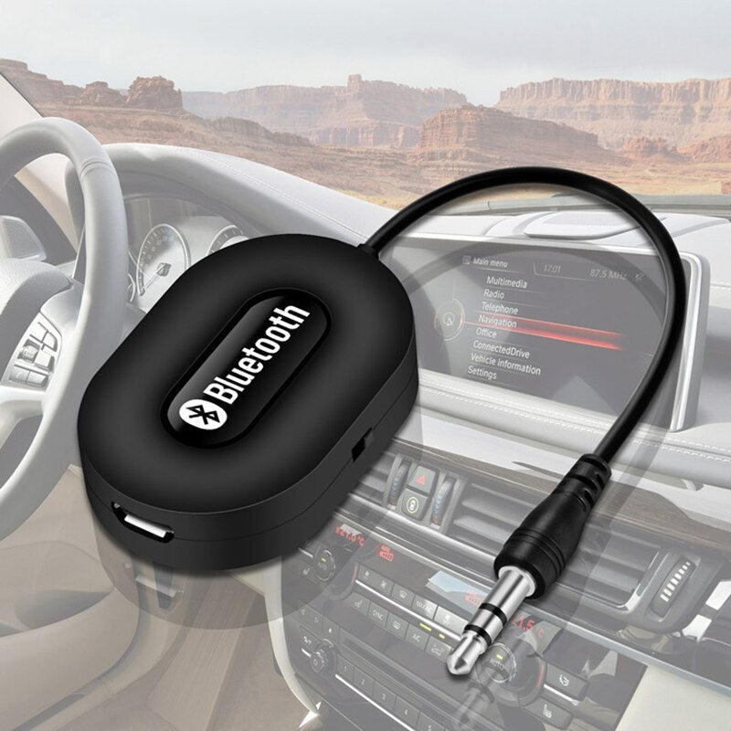 JMT-077962 Bluetooth Audio Receiver Adapter for Car and Home Speakers, Model BOLS-B5, 3.0 Bluetooth, 3.5mm Interface, Wireless Connectivity Up to 10m