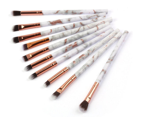 JMT-078410 10-Piece Multifunctional Makeup Brush Set with Concealer and Eyeshadow Brushes, Mini Makeup Tools