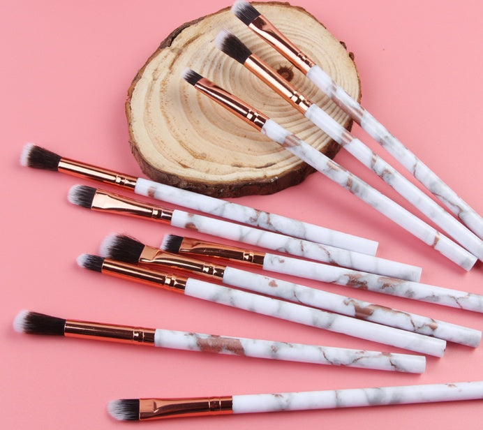 JMT-078410 10-Piece Multifunctional Makeup Brush Set with Concealer and Eyeshadow Brushes, Mini Makeup Tools