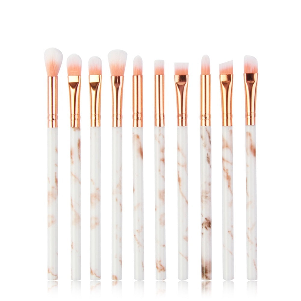 JMT-078410 10-Piece Multifunctional Makeup Brush Set with Concealer and Eyeshadow Brushes, Mini Makeup Tools