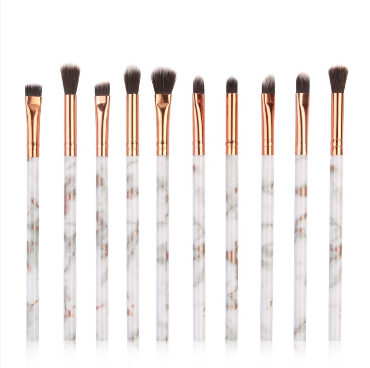 JMT-078410 10-Piece Multifunctional Makeup Brush Set with Concealer and Eyeshadow Brushes, Mini Makeup Tools