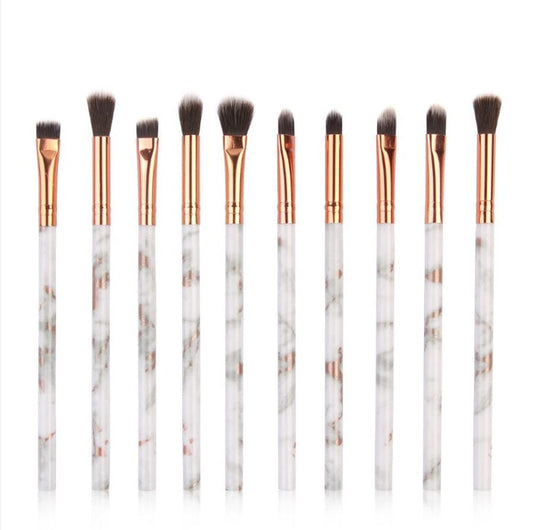 JMT-078410 10-Piece Multifunctional Makeup Brush Set with Concealer and Eyeshadow Brushes, Mini Makeup Tools