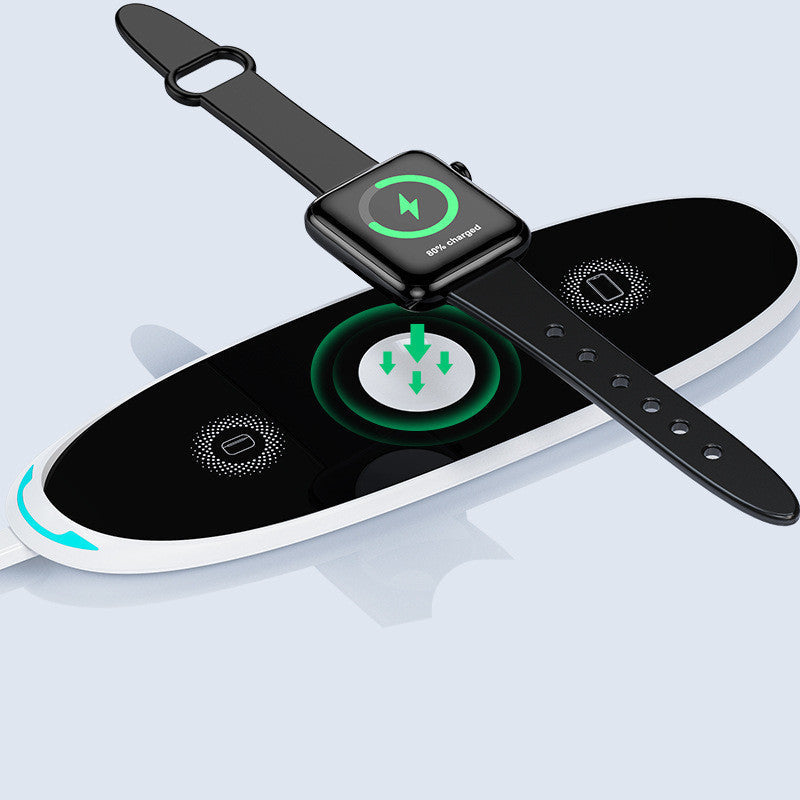 JMT-078474 Three-in-One Wireless Charger for Phones, Watches, and Headsets - Model KL-O152