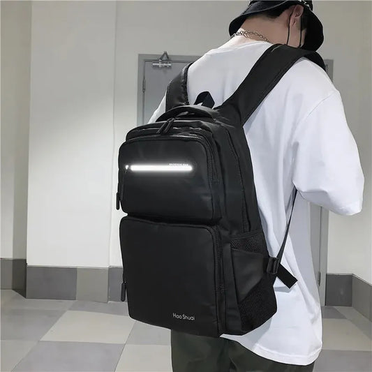 JMT-078538 Men's Casual Large Capacity Backpack for School - 17-Inch Fashionable Teenage Bag