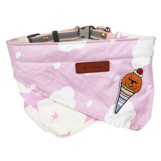 JMT-078602 Plaid Cotton Triangle Pet Saliva Towel for All Seasons, Multiple Sizes Available