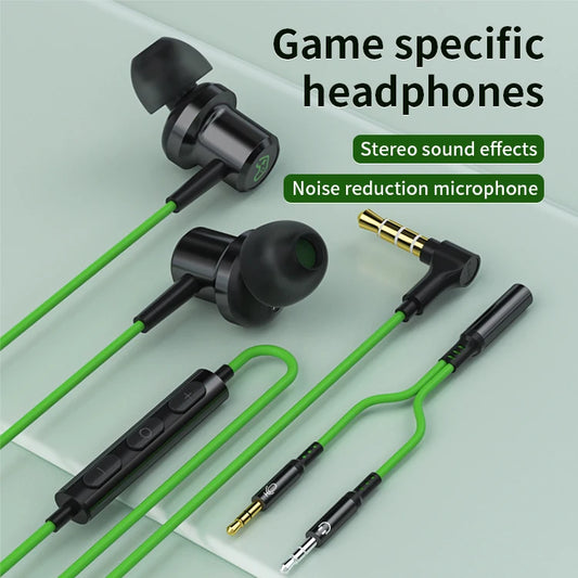 JMT-078794 In-Ear Wired Gaming Earphones with Microphone and Volume Control for Mobile Devices