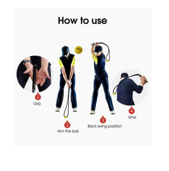 JMT-078986 Golf Swing Training Rope for Enhanced Physical Strength and Flexibility