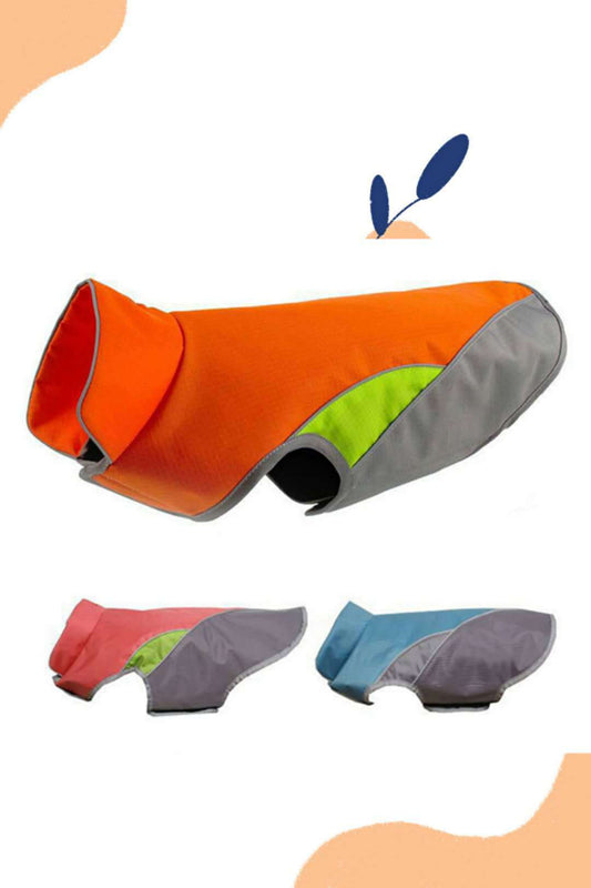 JMT-079050 Dog Protective Clothing - Waterproof Oxford Fabric, Casual Style, Size M to XXL, Available in Blue, Red, Orange