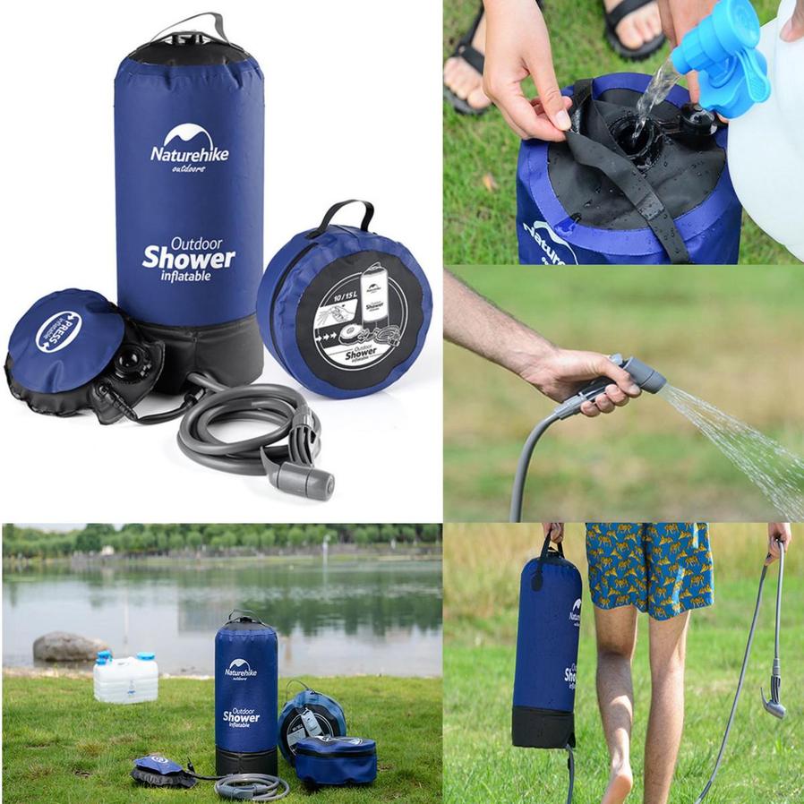 JMT-079178 Portable Outdoor Shower Bag for Camping and Travel - Folding Design for Easy Setup
