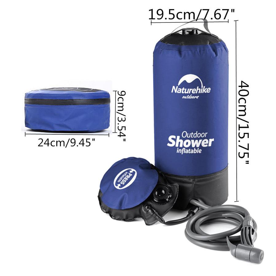 JMT-079178 Portable Outdoor Shower Bag for Camping and Travel - Folding Design for Easy Setup