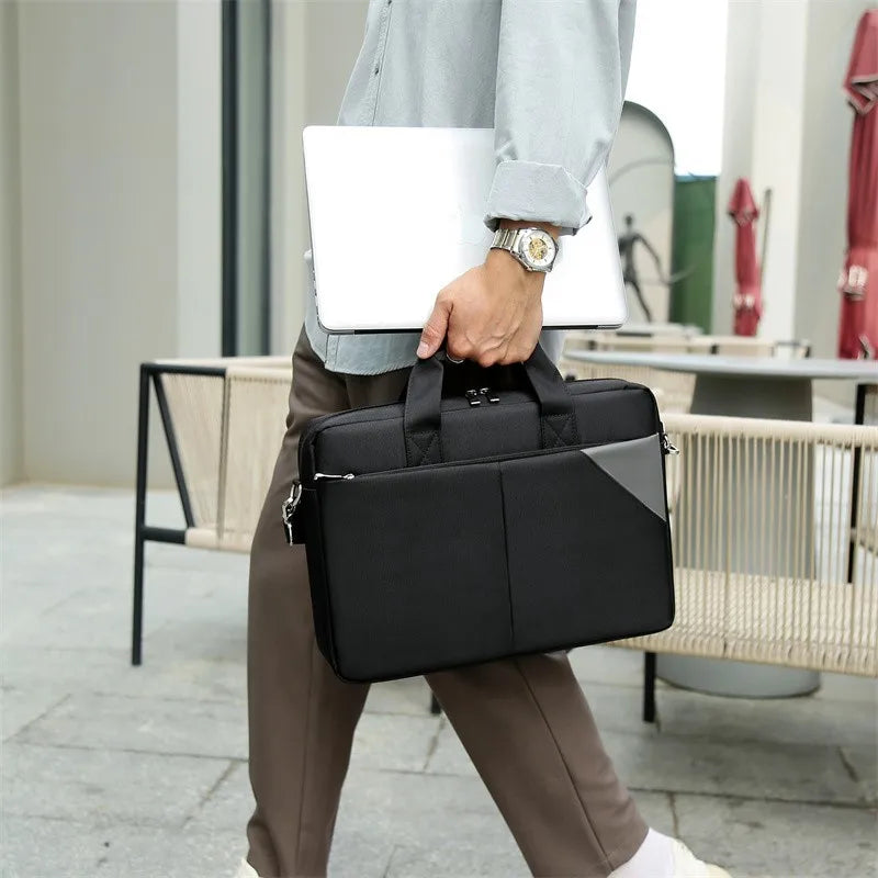 JMT-080010 Custom Logo Waterproof Laptop Briefcase Bag for School and Office – Stylish Organizer for Women and Men